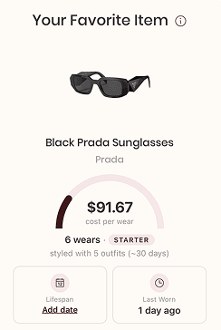 Your Favorite Item – Black Prada Sunglasses